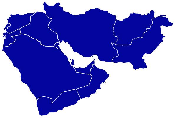 Middle East territory map